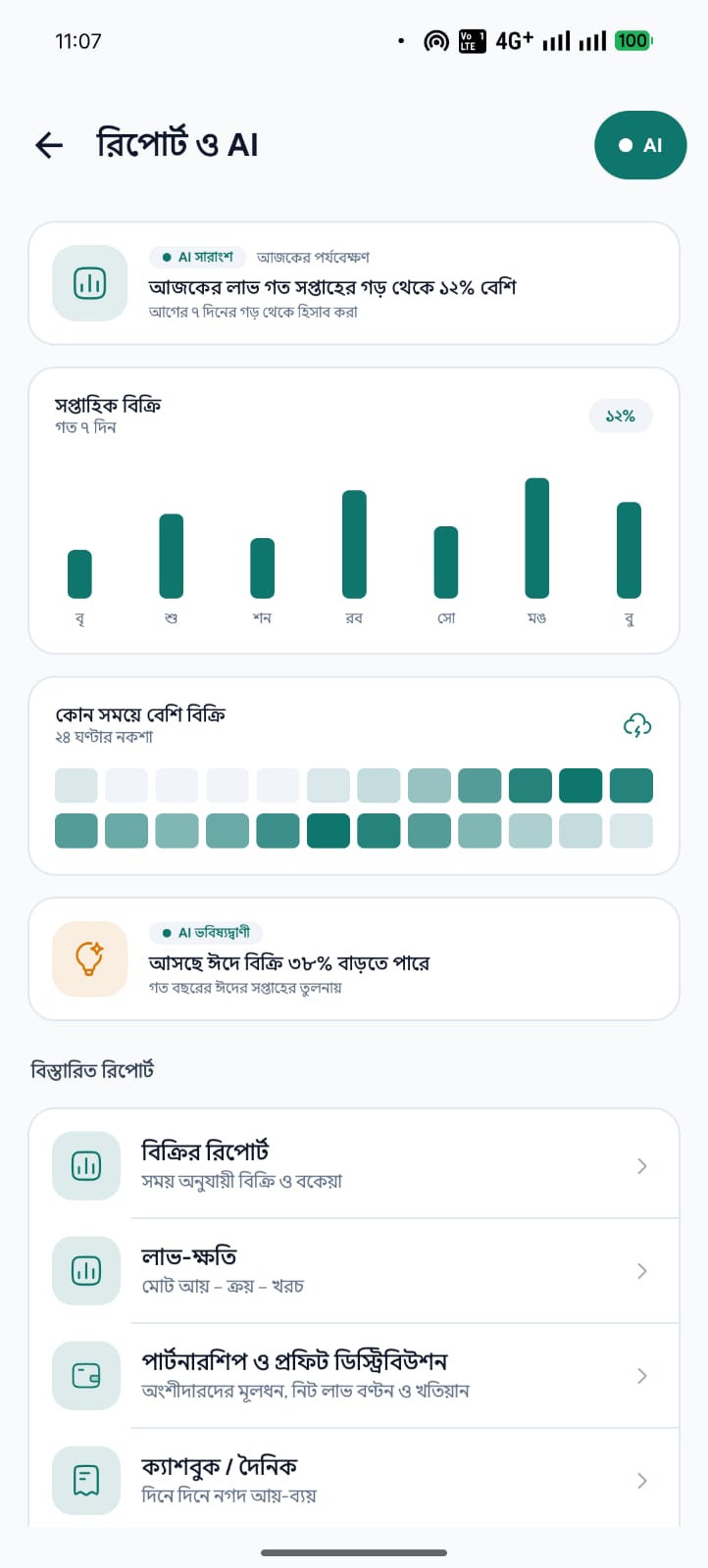 Hisab Business Reports